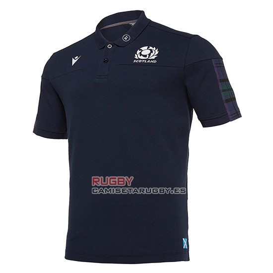 Camiseta Polo Escocia Rugby 2019-2020 Azul